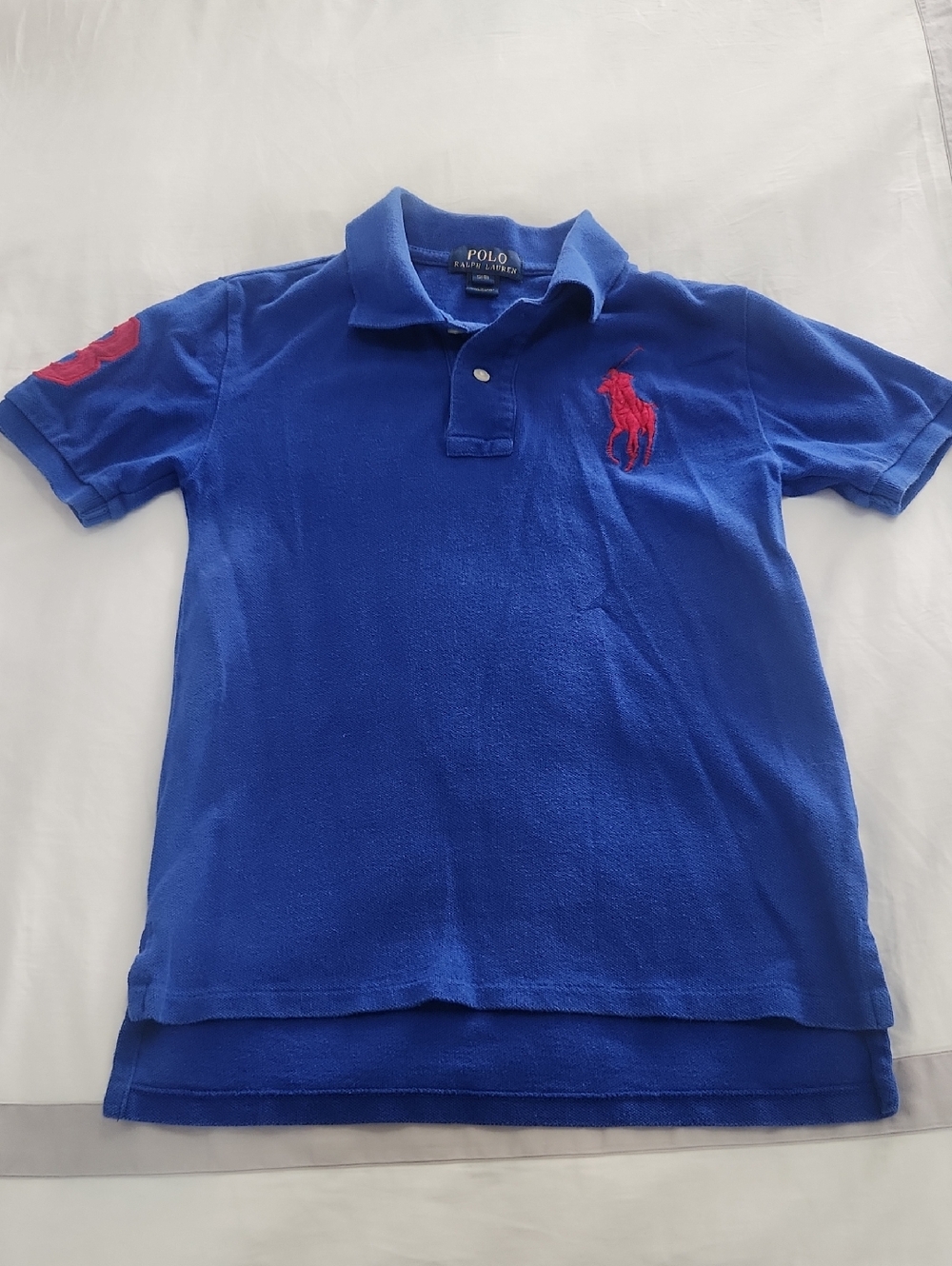 Polo by Ralph Lauren Boys Royal Blue Polo with Red Pony